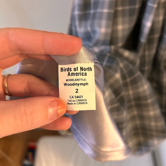 SOLD Birds of North America plaid dress - Picture 5 of 6